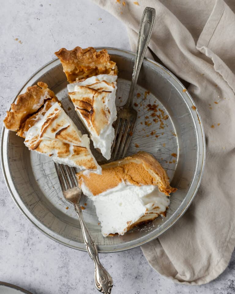 The Best Pumpkin Meringue Pie with Homemade Pie Crust | Kitchen 335