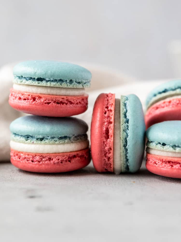 A stack of macarons